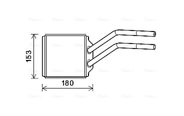 Obrázok Výmenník tepla vnútorného kúrenia AVA QUALITY COOLING  FD6614