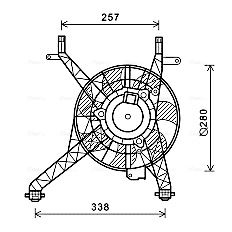Obrázok Ventilátor chladenia motora AVA QUALITY COOLING  FD7558
