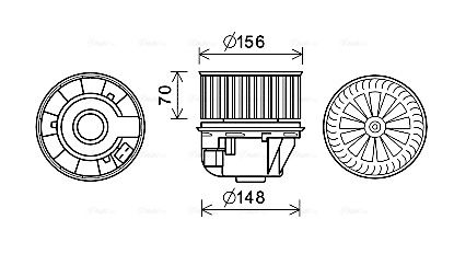Obrázok Chladič motora AVA QUALITY COOLING  FT2323