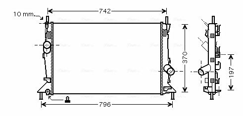 Obrázok Chladič motora AVA QUALITY COOLING  FDA2369