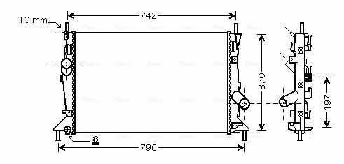Obrázok Chladič plniaceho vzduchu AVA QUALITY COOLING  FT4269