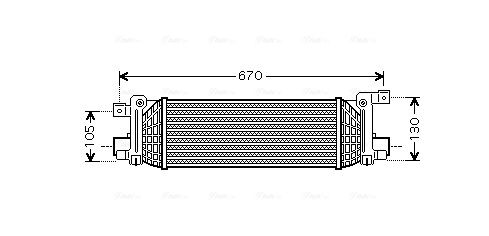 Obrázok Chladič plniaceho vzduchu AVA QUALITY COOLING  FDA4401