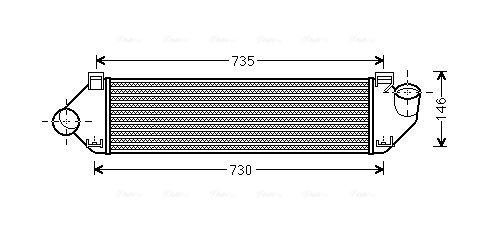 Obrázok Chladič plniaceho vzduchu AVA QUALITY COOLING  FDA4438