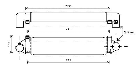 Obrázok Chladič plniaceho vzduchu AVA QUALITY COOLING  FDA4481