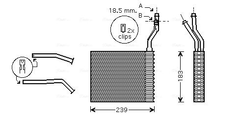 Obrázok Výmenník tepla vnútorného kúrenia AVA QUALITY COOLING  FDA6364