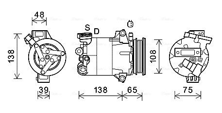 Obrázok Kondenzátor klimatizácie AVA QUALITY COOLING  FT5196