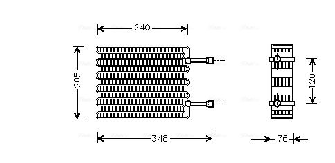 Obrázok Výparník klimatizácie AVA QUALITY COOLING  FDV022