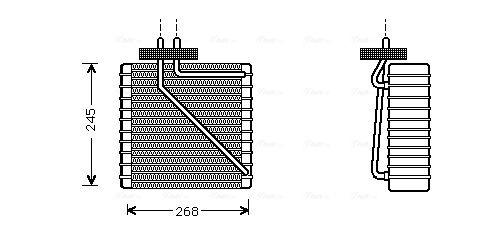 Obrázok Výparník klimatizácie AVA QUALITY COOLING  FDV270