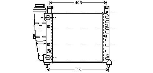 Obrázok Chladič motora AVA QUALITY COOLING  FT2076