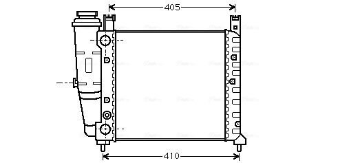 Obrázok Chladič motora AVA QUALITY COOLING  FT2077