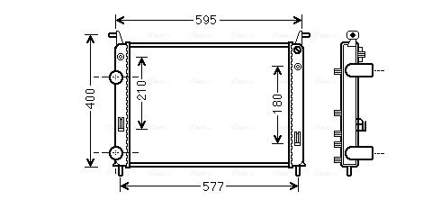 Obrázok Chladič motora AVA QUALITY COOLING  FT2370