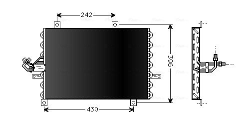 Obrázok Kondenzátor klimatizácie AVA QUALITY COOLING  FT5192