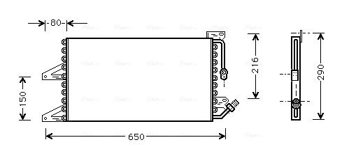 Obrázok Kondenzátor klimatizácie AVA QUALITY COOLING  FT5205