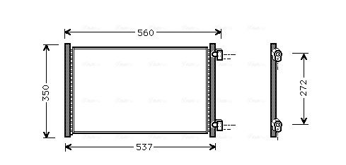 Obrázok Kondenzátor klimatizácie AVA QUALITY COOLING  FT5214