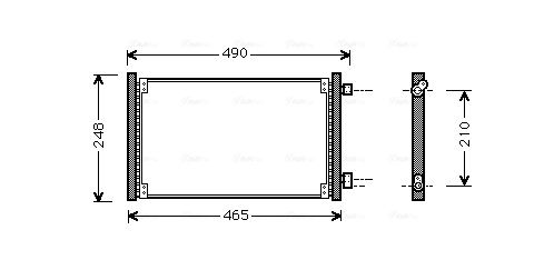 Obrázok Kondenzátor klimatizácie AVA QUALITY COOLING  FT5223