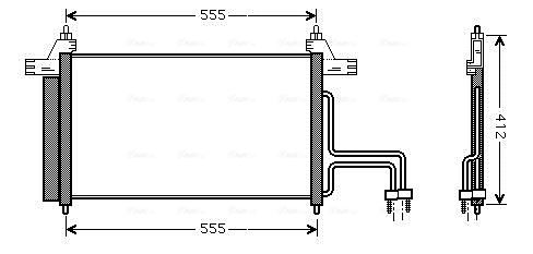 Obrázok Kondenzátor klimatizácie AVA QUALITY COOLING  FT5253D