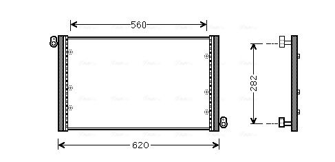 Obrázok Kondenzátor klimatizácie AVA QUALITY COOLING  FT5272