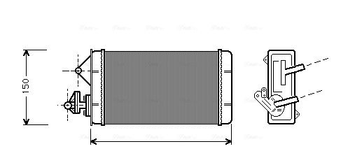 Obrázok Výmenník tepla vnútorného kúrenia AVA QUALITY COOLING  FT6087