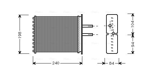 Obrázok Výmenník tepla vnútorného kúrenia AVA QUALITY COOLING  FT6193