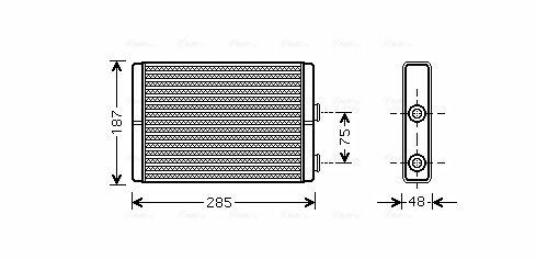 Obrázok Výmenník tepla vnútorného kúrenia AVA QUALITY COOLING  FT6325