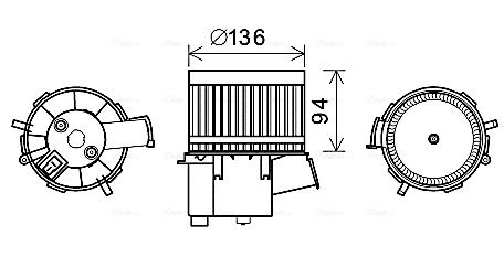Obrázok Vnútorný ventilátor AVA QUALITY COOLING  FT8434