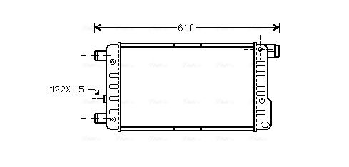 Obrázok Chladič motora AVA QUALITY COOLING  FTA2115