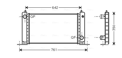 Obrázok Chladič motora AVA QUALITY COOLING  FTA2243