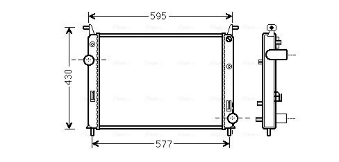 Obrázok Chladič motora AVA QUALITY COOLING  FTA2371