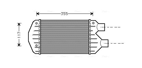Obrázok Chladič plniaceho vzduchu AVA QUALITY COOLING  FTA4267