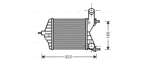 Obrázok Chladič plniaceho vzduchu AVA QUALITY COOLING  FTA4280
