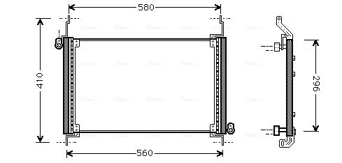 Obrázok Kondenzátor klimatizácie AVA QUALITY COOLING  FTA5127