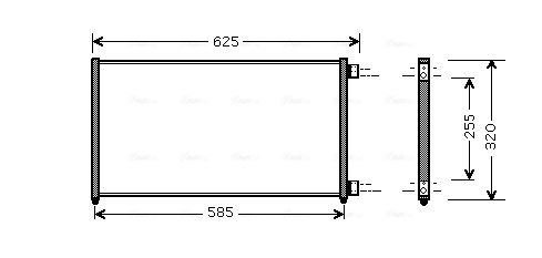 Obrázok Kondenzátor klimatizácie AVA QUALITY COOLING  FTA5256