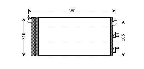 Obrázok Kondenzátor klimatizácie AVA QUALITY COOLING  FTA5293D
