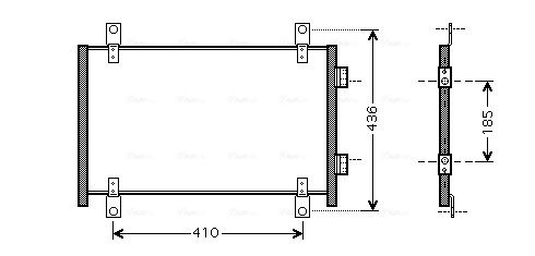 Obrázok Kondenzátor klimatizácie AVA QUALITY COOLING  FTA5302