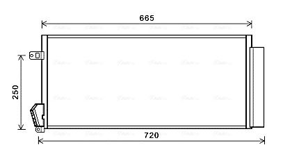 Obrázok Kondenzátor klimatizácie AVA QUALITY COOLING  FTA5396D