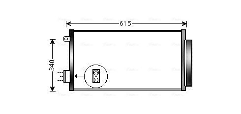 Obrázok Kondenzátor klimatizácie AVA QUALITY COOLING  FTA5412D