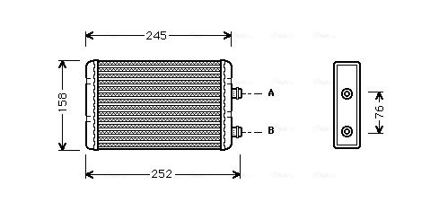 Obrázok Výmenník tepla vnútorného kúrenia AVA QUALITY COOLING  FTA6220
