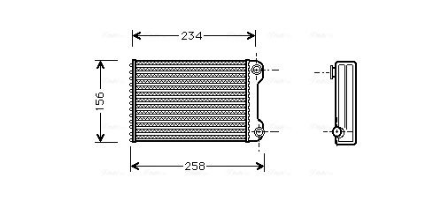 Obrázok Výmenník tepla vnútorného kúrenia AVA QUALITY COOLING  FTA6242