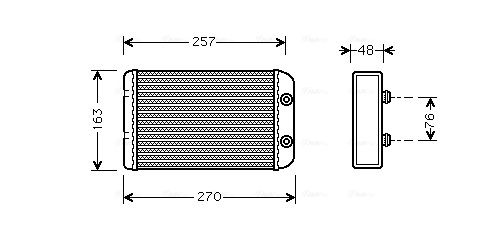 Obrázok Výmenník tepla vnútorného kúrenia AVA QUALITY COOLING  FTA6254