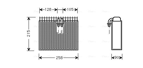 Obrázok Výparník klimatizácie AVA QUALITY COOLING  FTV071