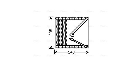 Obrázok Výparník klimatizácie AVA QUALITY COOLING  FTV381