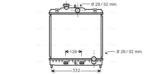 Obrázok Chladič motora AVA QUALITY COOLING  HD2120