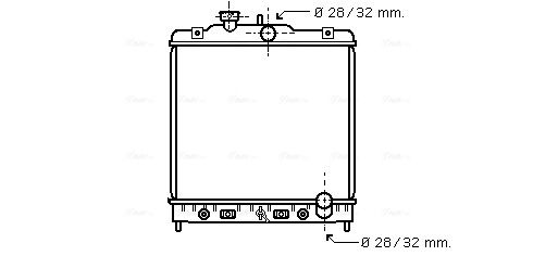 Obrázok Chladič motora AVA QUALITY COOLING  HD2122