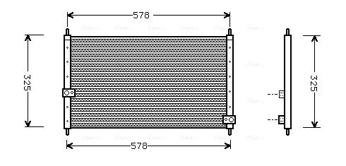 Obrázok Kondenzátor klimatizácie AVA QUALITY COOLING  HD5062
