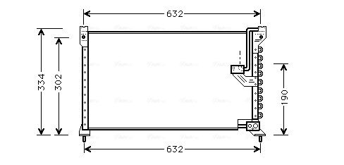 Obrázok Kondenzátor klimatizácie AVA QUALITY COOLING  HD5085