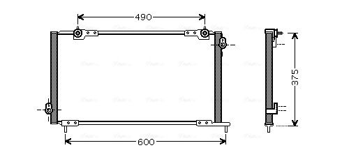 Obrázok Kondenzátor klimatizácie AVA QUALITY COOLING  HD5105