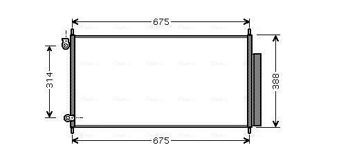 Obrázok Kondenzátor klimatizácie AVA QUALITY COOLING  HD5185D