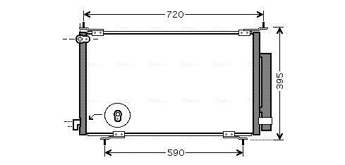 Obrázok Kondenzátor klimatizácie AVA QUALITY COOLING  HD5201D