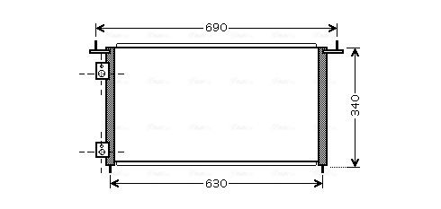Obrázok Kondenzátor klimatizácie AVA QUALITY COOLING  HD5210