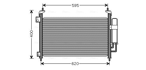 Obrázok Kondenzátor klimatizácie AVA QUALITY COOLING  HD5213D